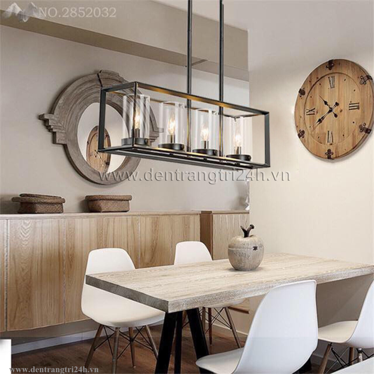 Đèn Thả khung sắt hình chữ nhật  PT5 THCN164A-18